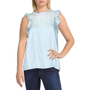 NWT Jak & Rae | Kalliope Keyhole Ruffled Tank Top